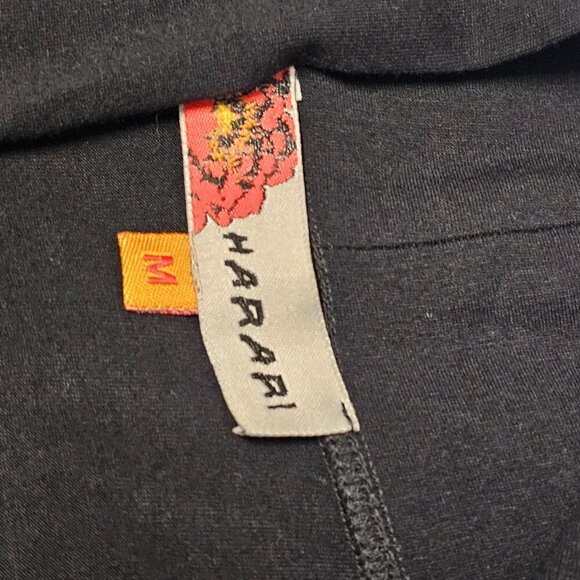 Harari Open Front Jacket Women Size M Black/White - Picture 4 of 13